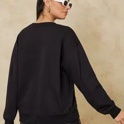 Styli Round Neck Cotton Oversized Pullover image 4