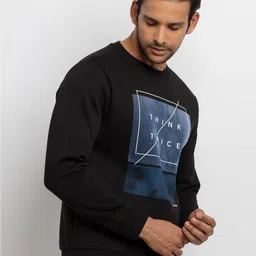 Status Quo Men Black Printed Sweatshirt image 4