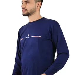 BLUEFICUS Typography Printed Pure Cotton Pullover image 4