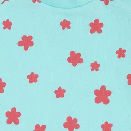 Pantaloons Baby Girls Blue Printed Sweatshirt image 3