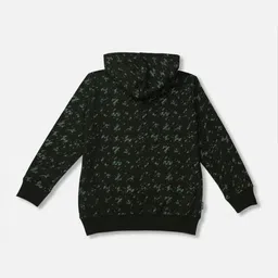 Palm Tree Boys Printed Cotton Hooded Sweatshirt image 2