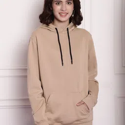 Imsa Moda Typography Printed Hooded Fleece Pullover image 5