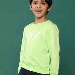 TALES & STORIES Boys Typography Printed Pullover Sweatshirt image 3
