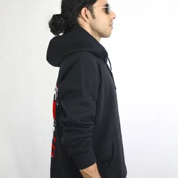 EKSDEE Men Printed Hooded Sweatshirt image 2