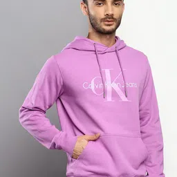 Calvin Klein Jeans Men Cotton Printed Hooded Sweatshirt image 4