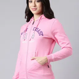 DIXCY SCOTT Slimz Alphanumeric Printed Hooded Cotton Sweatshirt image 4