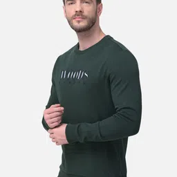 Woods Men Green Solid Sweatshirt image 4