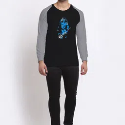 Friskers Men Black Mahadev Printed Sweatshirt image 4