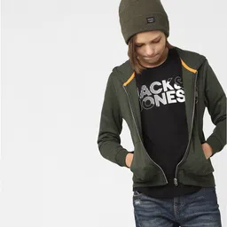 Jack & Jones Junior Boys Green Sweatshirt image 2