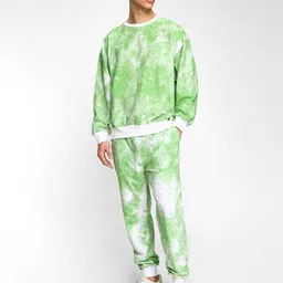 Bewakoof Tie & Dye Oversized Fleece Pullover Sweatshirt image 5