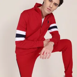 u.s. polo assn. U S Polo Assn Men Solid Cotton Bomber Jacket-picture-20