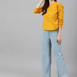 COLOR CAPITAL Round Neck Drop-Shoulder Sleeves Sweatshirt image 2