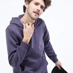 HIGHLANDER Men Blue Hooded Long Sleeves Sweatshirt-picture-28