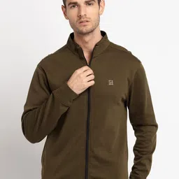 Status Quo Men Olive Green Cotton Sweatshirt-picture-17