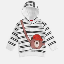 Pantaloons Baby Boys White Striped Sweatshirt-picture-11
