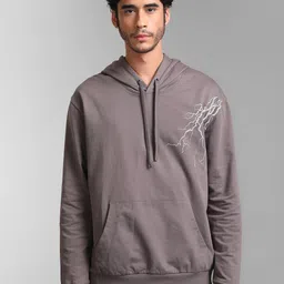 KZ07 By Kazo Men Printed Cotton Hooded Sweatshirt-picture-18