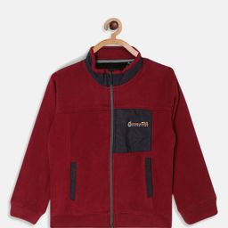 Octave Boys Maroon Solid Sweatshirt-picture-36