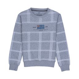 Status Quo Boys Grey Checked Sweatshirt-picture-6