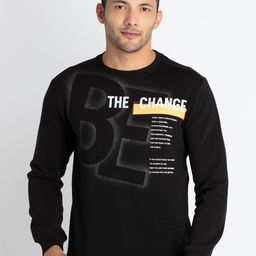 Status Quo Typography Printed Round Neck Pullover Sweatshirt-picture-15