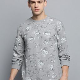 SHOWOFF Floral Printed Cotton Sweatshirt-picture-3