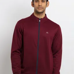 Status Quo Men Maroon Cotton Sweatshirt-image-44
