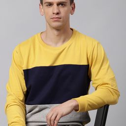 Dennis Lingo Men Colourblocked Sweatshirt-picture-31