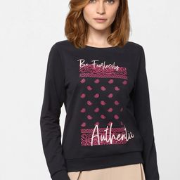 Vero Moda Women Black Printed Sweatshirt-image-81