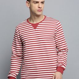 SHOWOFF Striped Knitted Cotton Sweatshirt-picture-44