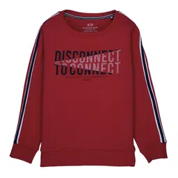 Status Quo Boys Red Printed Sweatshirt-picture-18