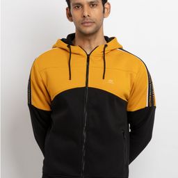 Status Quo Men Mustard Colourblocked Sweatshirt-picture-21