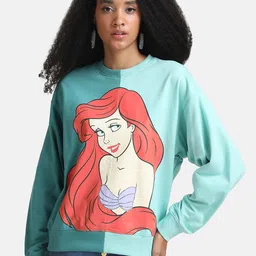 Kazo Women Green Colourblocked Sweatshirt-picture-24
