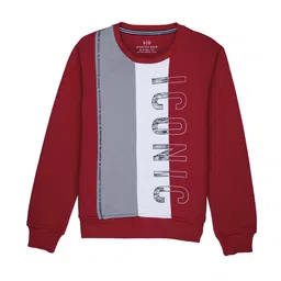 Status Quo Boys Red & Grey Printed Sweatshirt-picture-36