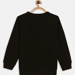Octave Boys Black Typography Printed Sweatshirt image 2
