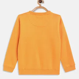 Octave Boys Yellow Typography Printed Sweatshirt image 3