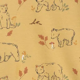 MINI KLUB Boys Yellow Printed Pure Cotton Sweatshirt image 3