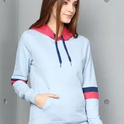 Metronaut Colourblocked Full Sleeve Hooded Sweatshirt image 3