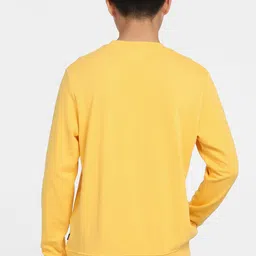 Jack & Jones Men Yellow Printed Sweatshirt image 2