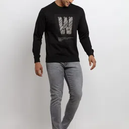 Status Quo Men Black Printed Sweatshirt image 3