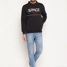 Duke Men Black Printed Sweatshirt image 2