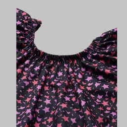 aarika Womens Sports Wear Black Colour Star Print Nylon Swim Suit Geometric Print Women Swim-dress Multicolor Swimsuit image 2