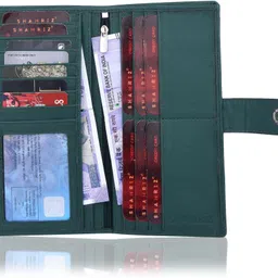 shamriz Casual Green Clutch - Regular Size image 2