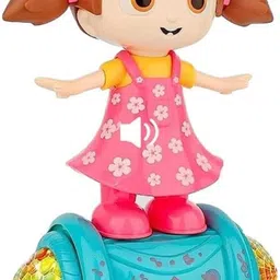 ub toys Musical Dancing Girl Doll Toy 360 Degree Rotating with Flashing Lights-picture-10
