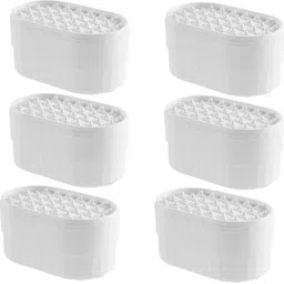 Nail Press 2-Layer Ice Box|Flexible Ice Cube Tray|Pack of 6|White White Plastic Ice Cube Tray-image-2