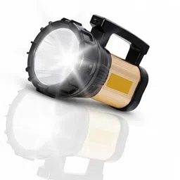 High Brightness LED Torch with Long Beam and Fast Charging Support 6 hrs Torch Emergency Light-image-0
