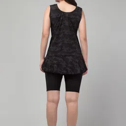 dapra Swimsuit with attached shorts Printed Women Swim-dress Multicolor Swimsuit image 2