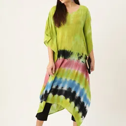 pinktribe Printed Rayon Women Kaftan image 2