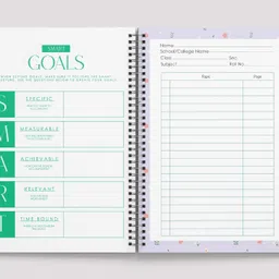 write on white POLKA DOT THEME SPIRAL A4 Notebook RULLED 400 Pages image 3