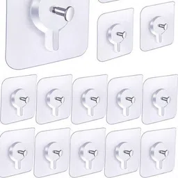 spivora 20 pcs Drill Free Self Adhesive Photo Nail Hook For Hanging frames Heavy Duty Hook 20-picture-16