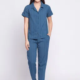 Clovia Women Blue Night suit-image-53