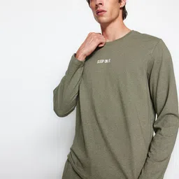 Trendyol Typography Printed Round Neck Night suit-picture-42